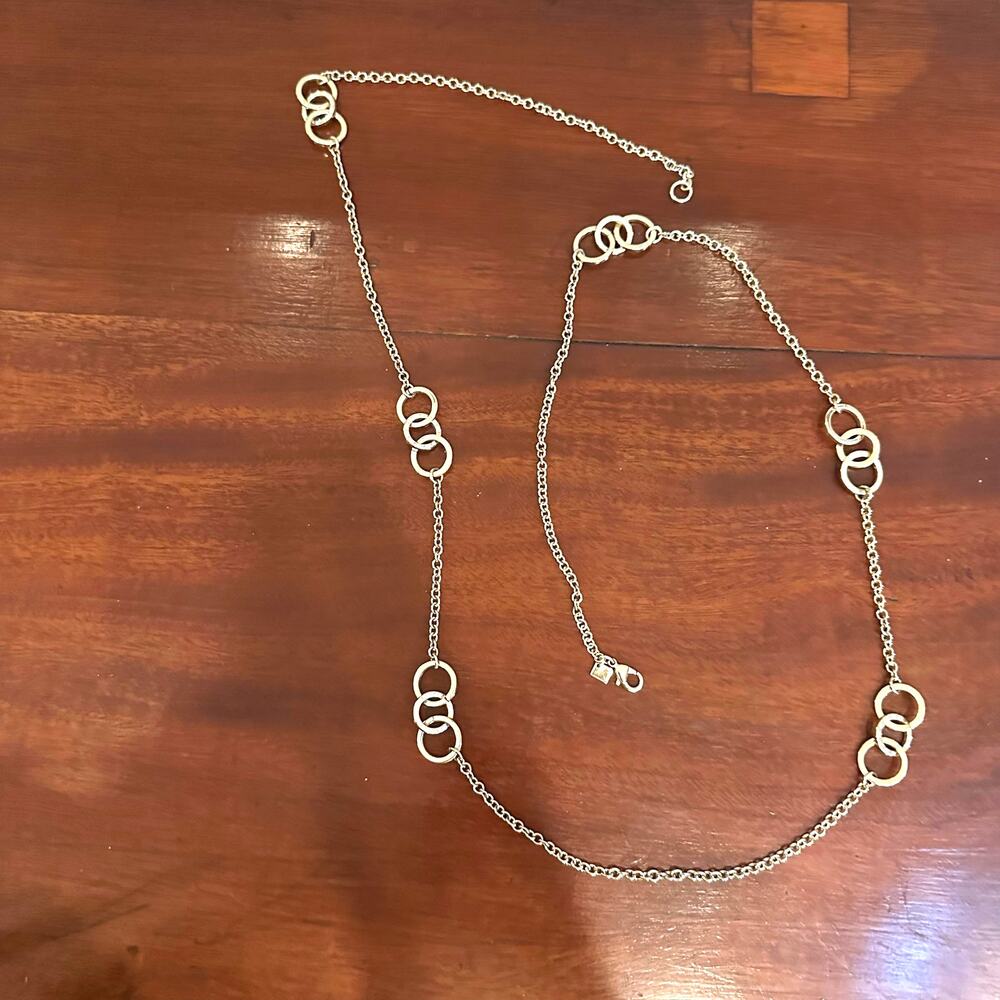 Banana Republic Waist Chain Belt BR Gold tone Metal Circle Accessory